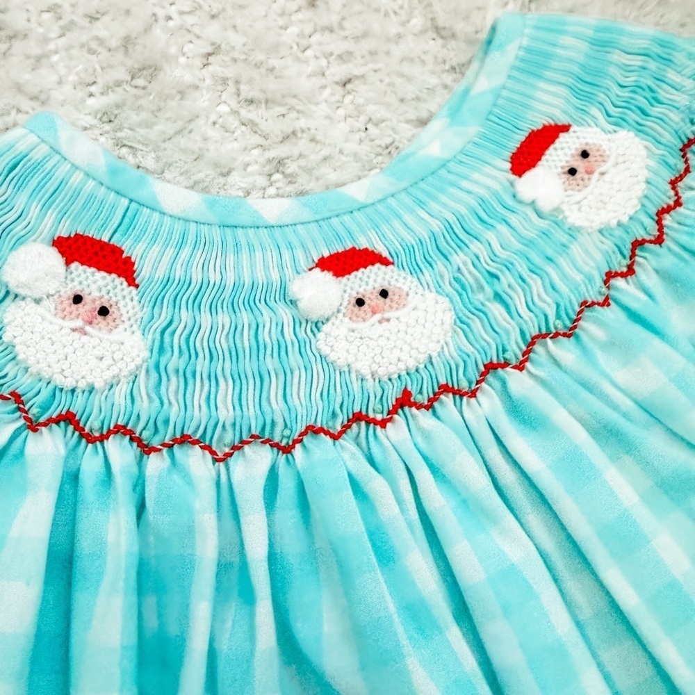 Like New! Toddler Girl’s Smock Santa Dress - Size 2T - Picture 2 of 6